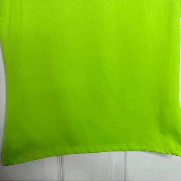 Ardene Mock Neck Tank Top Sleeveless Neon Green Size Medium - Picture 10 of 16